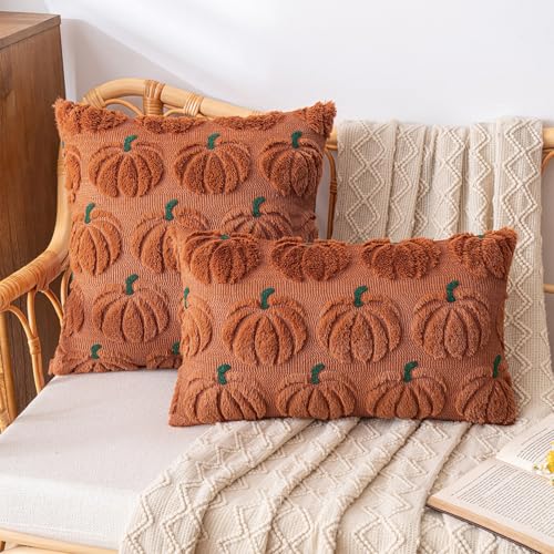 KSKBLZDJD Halloween Pillow Covers Soft Plush Pumpkin Decor Fall Decorations - image 8