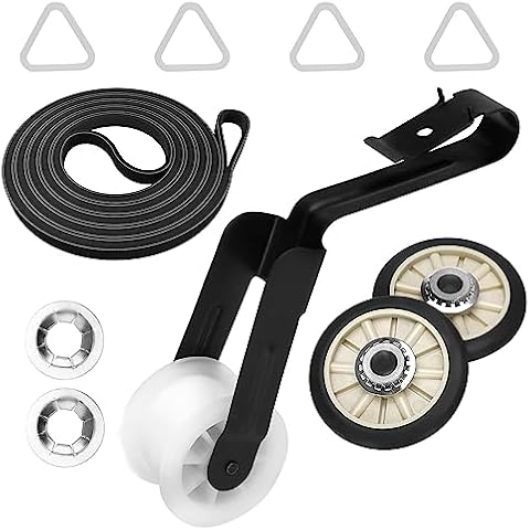 4392065 Dryer Repair Kit with 341241 Dryer Belt, 349241t, 691366 - Dryer Parts for Whirlpool Kenmore Maytag Amana, Fit for Model wed4815ew1 ned4655ew1, Replaces AP3131942 AP6010582 WP691366 AP3098345 Cover