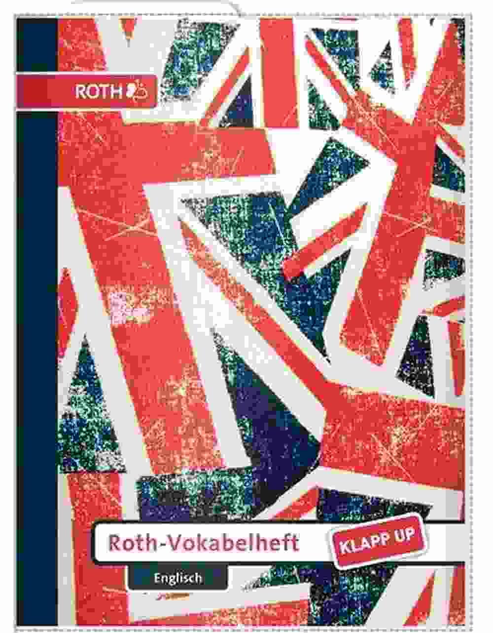 Vokabelheft A5 Englisch sort. ROTH 88791 Klapp-up VE=12