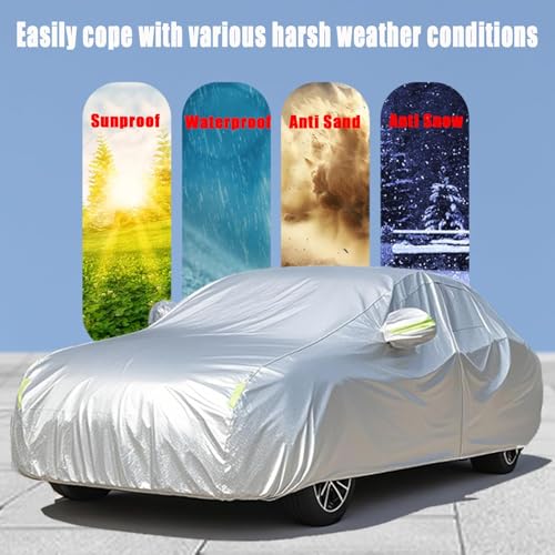 Image of 5-Layer 244 inch*83 inch*77 inch Waterproof All-Weather SUV Car Cover Heavy Duty Full Exterior Protection Universally Fit fit Cadillac Escalade ESV Chevy Suburban Ford Expedition Max GMC Suburban Lincoln etc