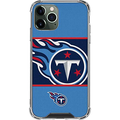 Skinit Clear Phone Case Compatible with iPhone 12 Pro Max - Officially Licensed NFL Tennessee Titans Zone Block Design