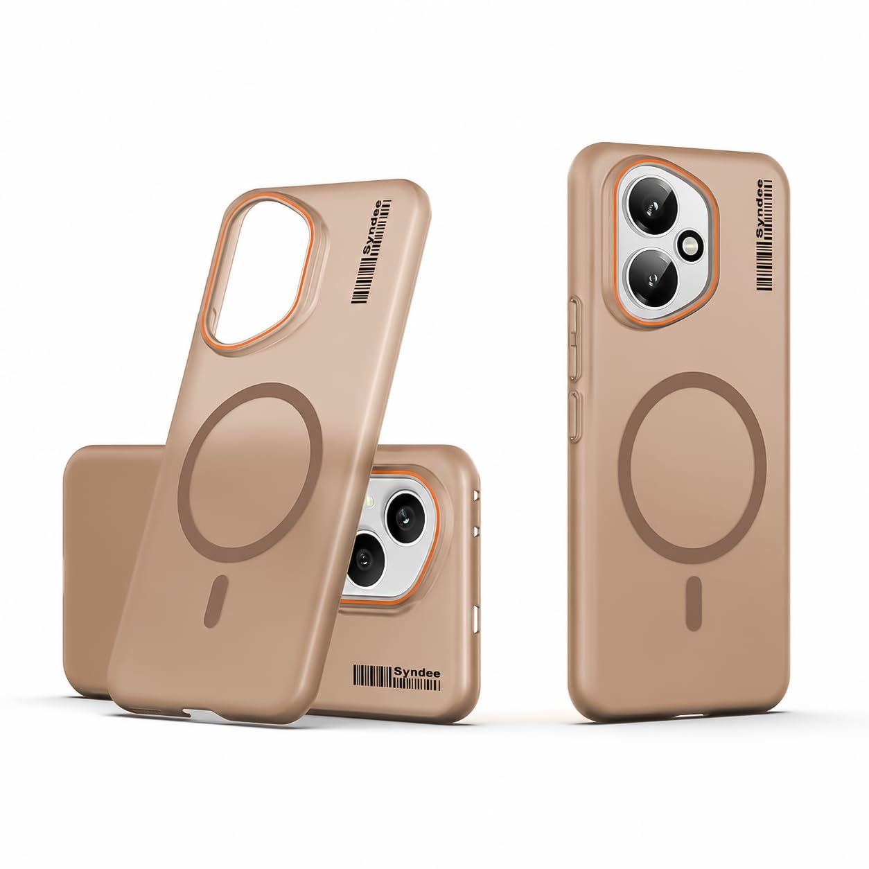 DL3 Mobilak Case Back Cover for Honor 400 5G Case, Sleek Frosted Translucent Back Only Compatible with Wireless Magnetic Accessories | Anti-Scratch Shockproof Phone Case