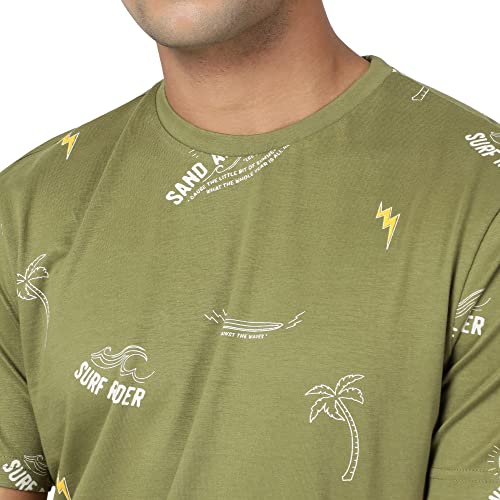 Image of Lee Men's Solid Regular Fit Tshirts