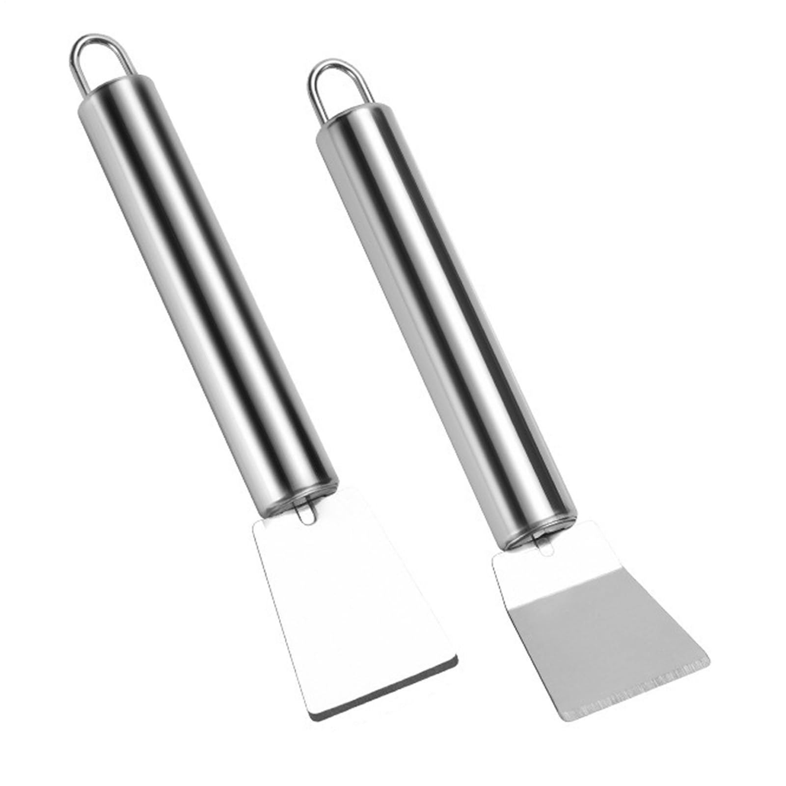 Spatule Nettoyante pour Cuisine,Spatule De Nettoyage Domestique en Acier Inoxydable - Racloir Résistant Anti-Rouille Ustensiles De Cuisine pour Gril Barbecue Réfrigérateur Camping Extérieur