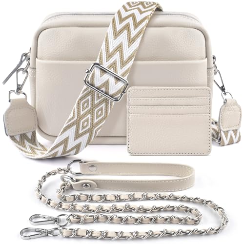 BROTOU Crossbody Bags for Women Leather Purses Small Handbags & Shoulder Bag with Adjustable Wide Strap with Gift Box