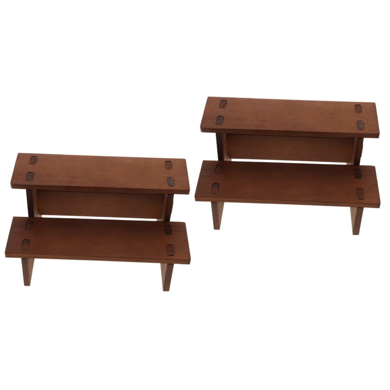 Beaupretty 2 Stück Holz Schmuckständer Multifunktionaler Organizer für Armbänder Uhren und Haarspangen Stabiler Stufiger Tischdisplay für Schmuck und Zubehör für Persönlichen und Gewerblichen