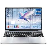 2026 Laptop Computer, 15.6 Inch Windows 11 Pro Laptops with Office 365, 8GB RAM 256GB SSD, Tradit...