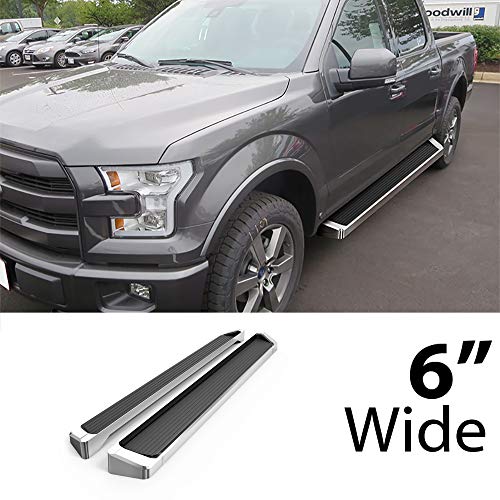 HD Ridez estribos 6" aluminio compatible Ford F150 miniatura 2