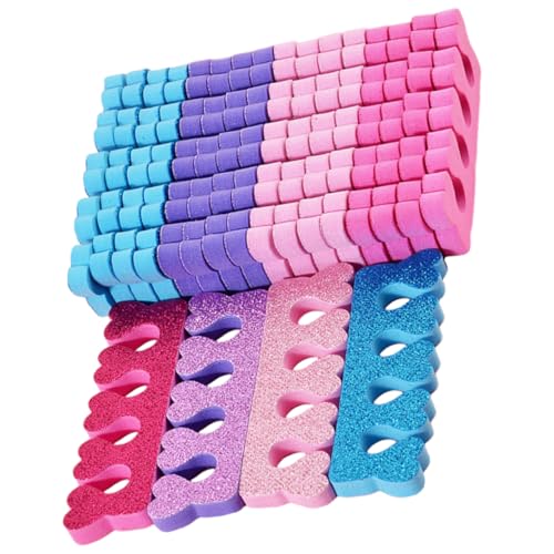 minkissy Professional Toe Separator 24pcs Toe Dividers Heart Shape Design Salon Supplies