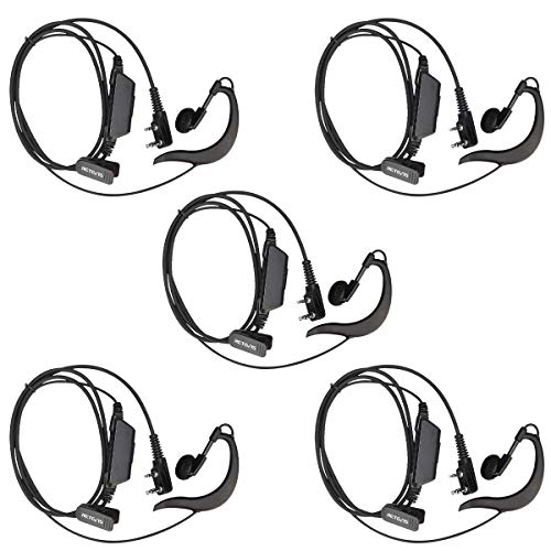 Oreillettes talkie-walkie 2 broches pour éliminer les bruits de fond en équipe