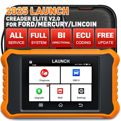 LAUNCH X431 Creader Elite 2.0 Ford OBD2 Scanner, 2025 Bi-Directional Scan Tool for