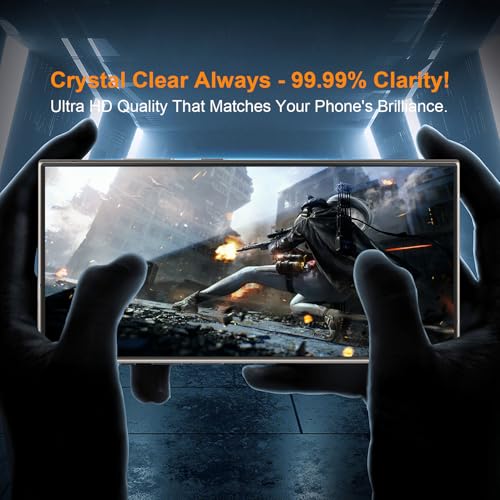 Image of OneFish Screen Protector Privacy Compatible with Samsung Galaxy S24 Ultra[6.8 Inch], Bubble Free, Easy Installation, Auto Dust-Elimination 2 Pack