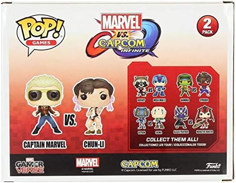Figurine - Funko Pop - Marvel vs Capcom - Captain Marvel vs Chun-Li 2Pack Figurine - Funko Pop - Marvel vs Capcom - Captain Marvel vs Chun-Li 2Pack | Pop Marvel | 5 Figurine - Funko Pop - Marvel vs Capcom - Captain Marvel vs Chun-Li 2Pack | Pop Marvel