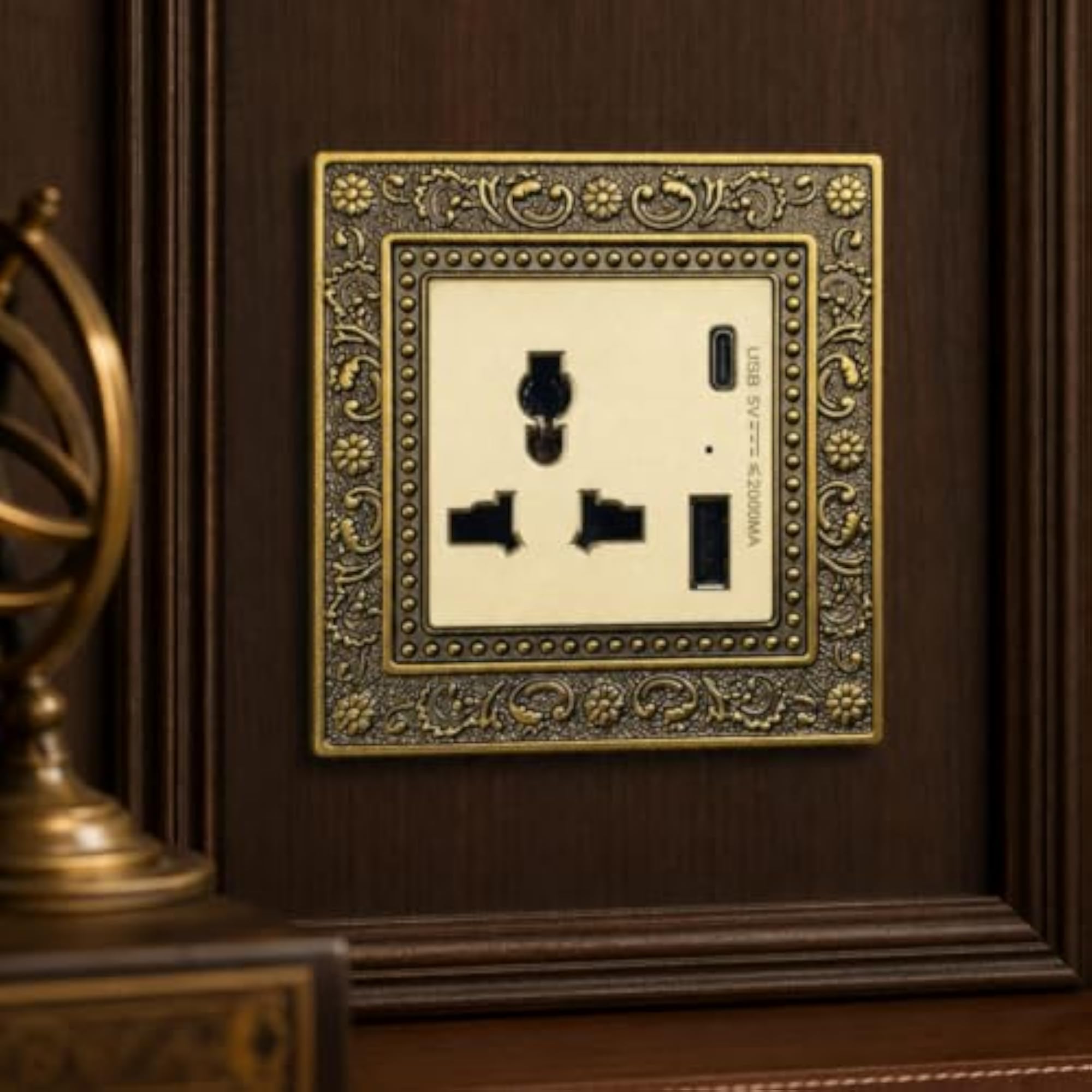 Ornate Floral Switch Plate Decorative Outlet Cover
