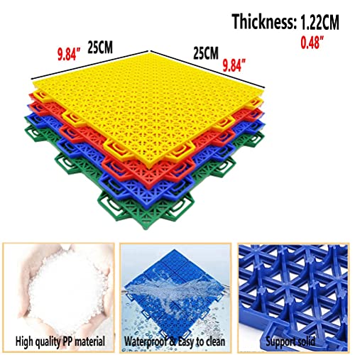 Floor Tiles 2 5 Cm Modulaire In Elkaar Grijpende Vloertegels, Kleuterschool Speeltuin Kleurrijk DIY Sportsportvloer… - Image 3