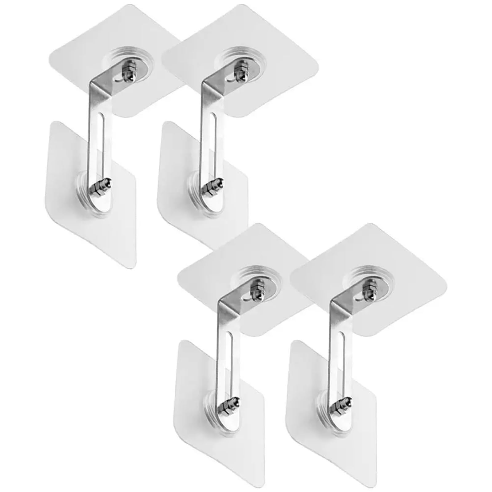 Correas antivuelco para muebles, Anclajes de pared for muebles 40 piezas Acero inoxidable Acrílico Sin taladro