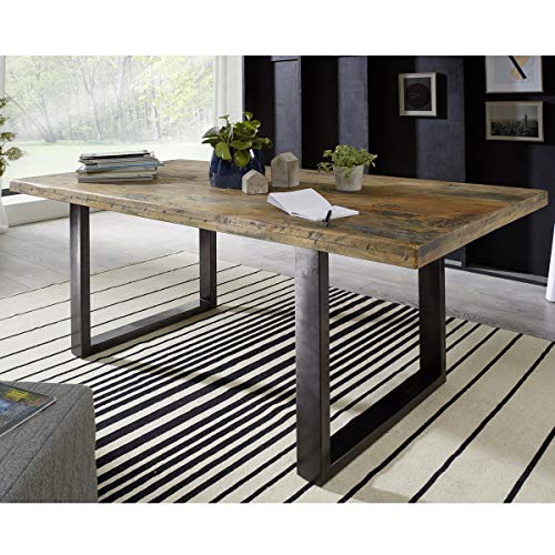 Möbel Akut Esstisch Esszimmer Tisch Mangoholz lackiert rustikal Eisen...