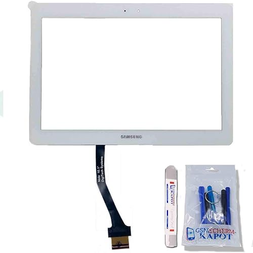gsmschermkapot Touchscreen Digitizer copriobiettivo sostitutivo per Samsung GT-P5100 P5113 N8000 N8013 N8013 Galaxy Tab 10 1 Bianco Bianco