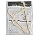HemeraPhit Personal Body Fat Tester Body Calculator Caliper Fitness Clip Fat Measurement Tool with Slim Chart Keep and Skinfold Test Instrument (Cream)