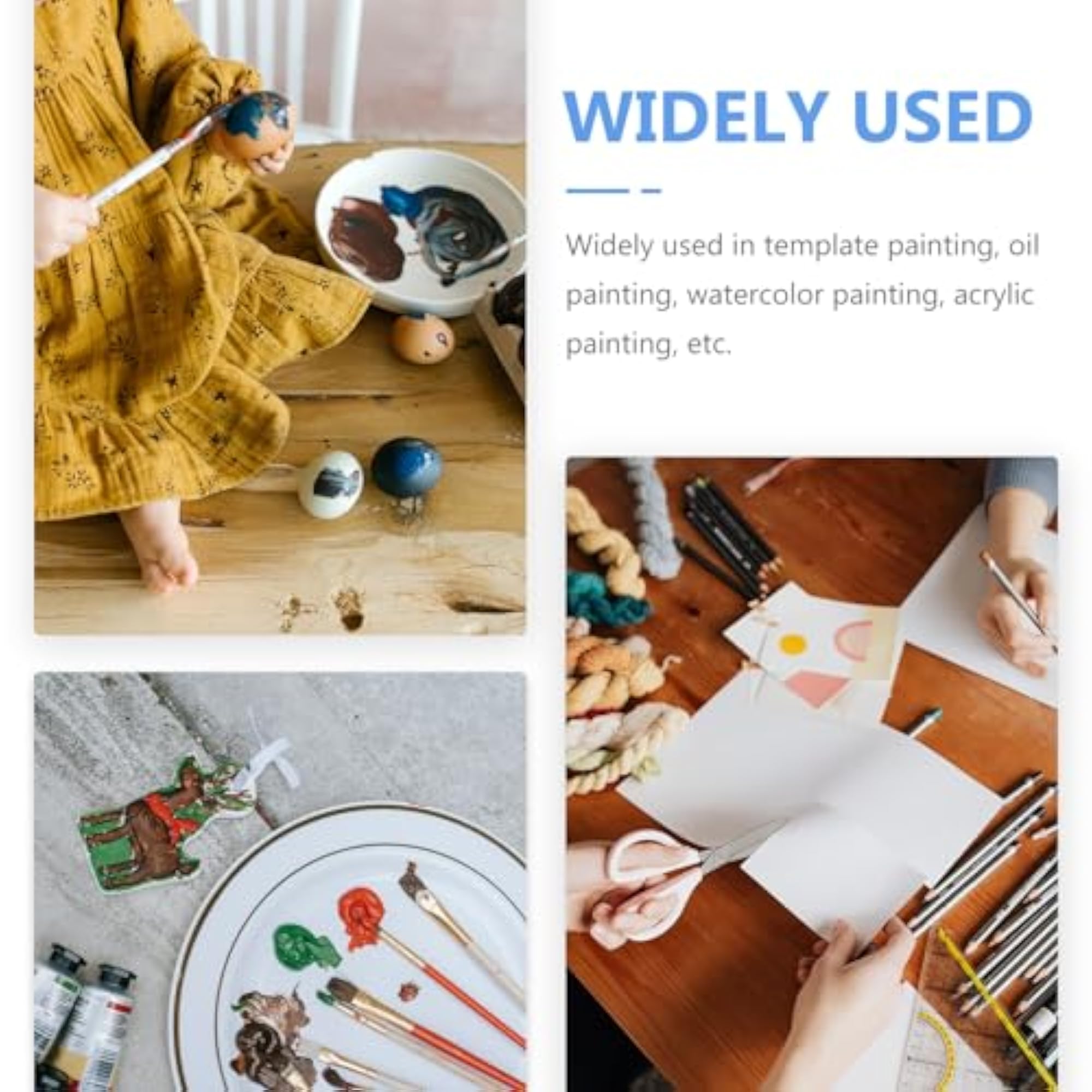 12pcs Flat Foam Paint Rollers Crafting Rollers