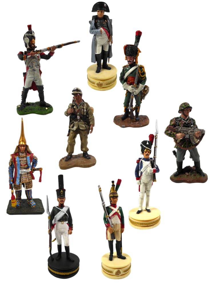 Plats d'étain - 18 figurines Armée de Napoléon Hussards