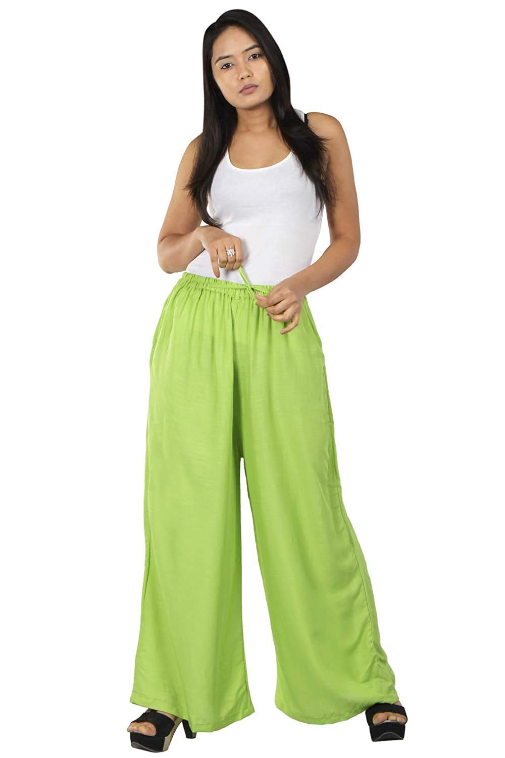 pinovo Women's Premium Rayon Straight Palazzo-picture-50