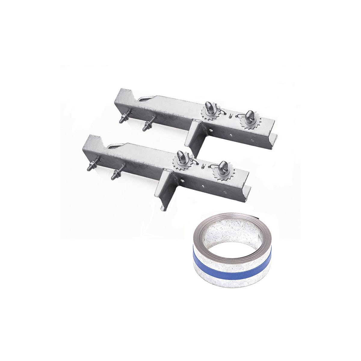 Pack Cerclage Cheminée Double Fixation + Feuillard Galvanisé 5m Kit Fixation Antenne TNT