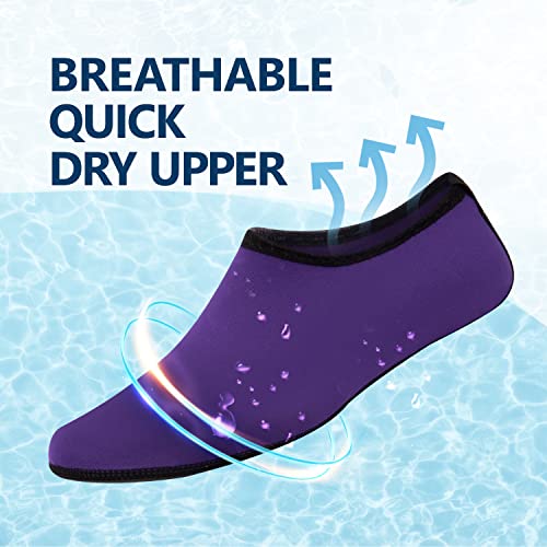 Image of JACKSHIBO Water Shoes for Women Men Quick-Dry Swim Shoes Beach Water Socks | Aqua, Swimming, Yoga, Surf, River, Lake, Kayak, Pool Socks, Cruise Essentials, Sport, Adult, Unisex, Cute, Barefoot, Vacation