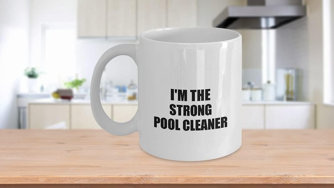 I'm The Strong Pool Cleaner Mug Funny Sarcastic Gift Idea Ironic Gag Best Humor Quote Coffee Tea Cup 11 oz image 3
