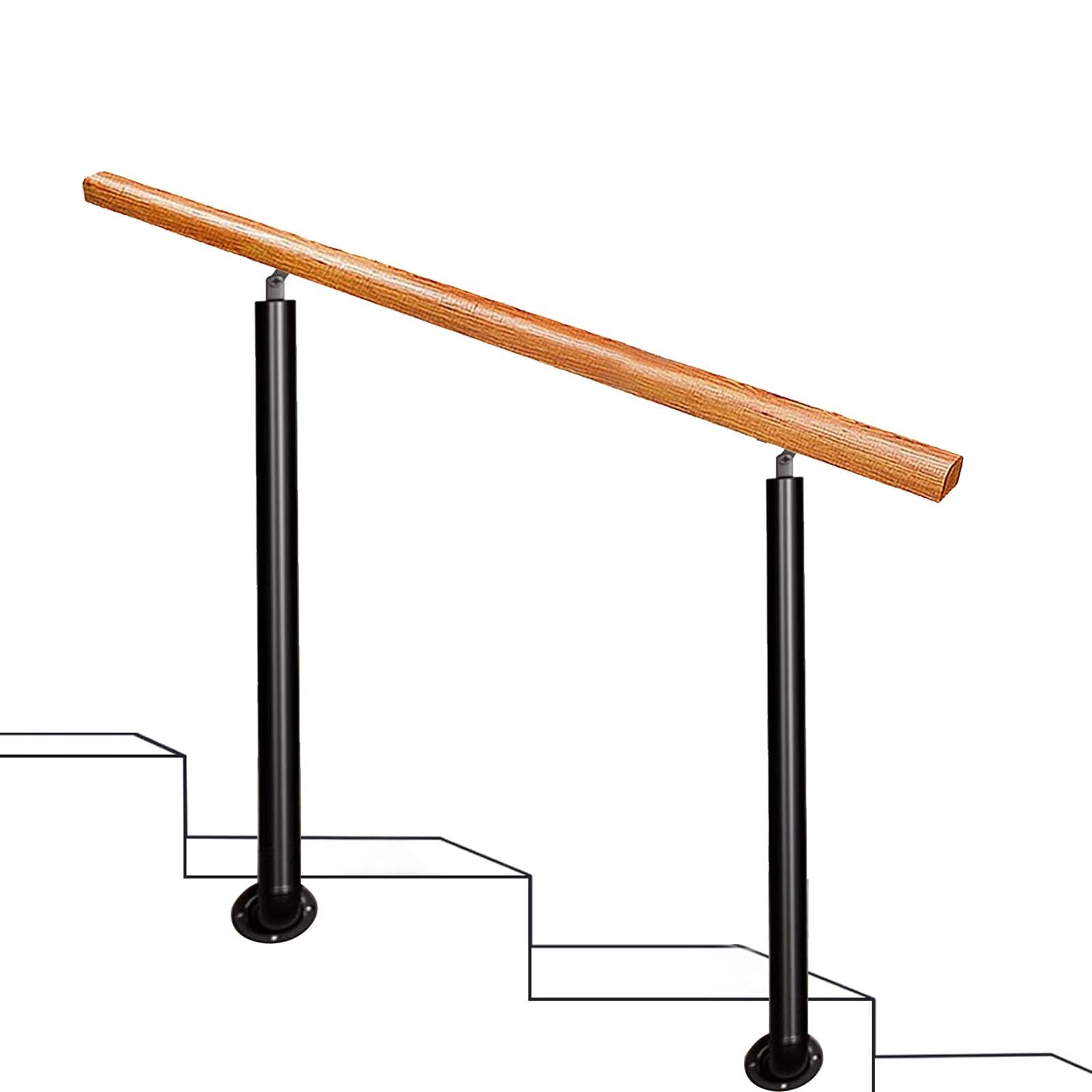 Rampe d'escalier extérieure sécurisée pour l'accès au jardin et à la terrasse de maison