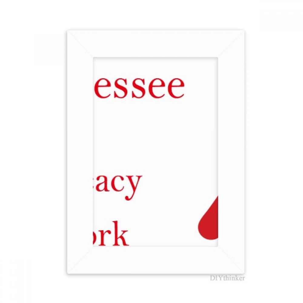 Cadre ruban rouge SIDA photo frame blanc 5X7 pour cadeau solidaire et associatif