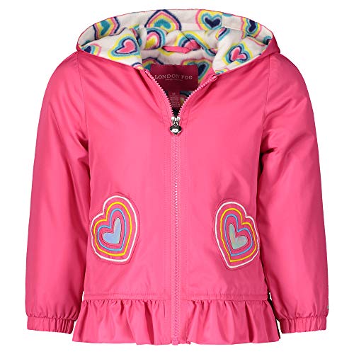 Image of LONDON FOG Girls' Toddler Midweight Fleece Lined Jacket Coat