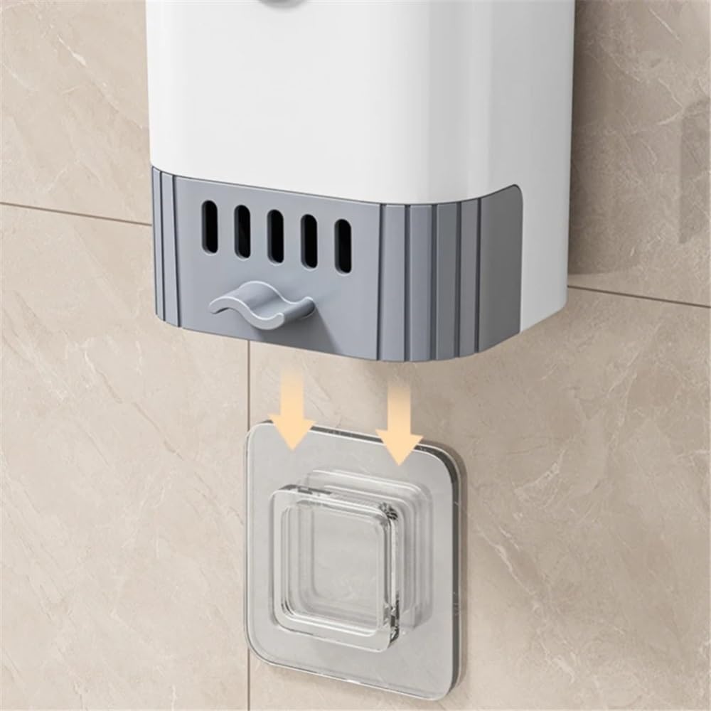 Scopino per WC salvaspazio a Parete con Supporto, detergente per Il Bagno con Manico Lungo antigoccia, Accessori Essenziali per la Ciotola per Piccoli spazi