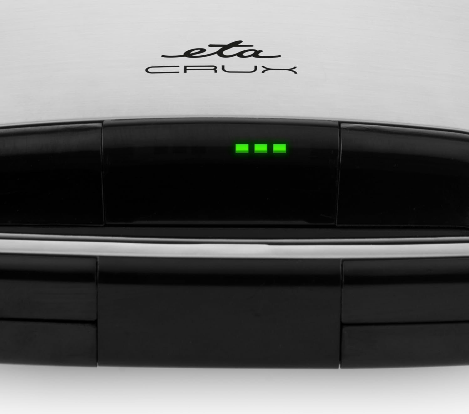 ETA Sandwichmaker Crux, placas triangulares, revestimiento antiadherente para una fácil limpieza sin quemar, 750 vatios, protección térmica