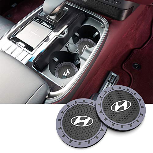 KUAN 2 Pack 3.0 Inch Car Cup Holder Coasters for Car Coasters for Cup Holder Insert car Accessories for Men for Hyundai Elantra Accessories 2021 Hyundai Sonata Accessories Hyundai Tucson Accessories