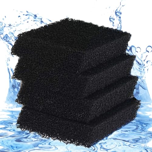 GERUI 4 unidades 88059 compatibles con esponja de carbón activo fino M para Bioflow 3.0 compacto/H