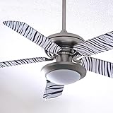 Fancy Blade Ceiling Fan Accesories Blade Cover Decoration, Zebra Print