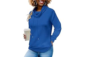 Nimsruc Women's Royal Blue Sweatshirt: Comfort and Style Combined