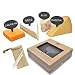 Jetty Home 4 Piece Chalkboard Cheese Marker & Label Gift Set with Chalk, Slate