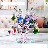 Amazon.co.jp: 12個のクリスタルガラスの木の装飾品は