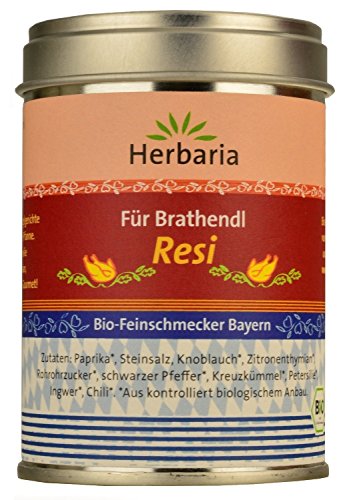 Herbaria 'Resi' Brathendl Gewürzmischung, 1er Pack (1 x 90 g Dose) - Bio