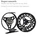 Croch Fly Fishing Reel with CNC-machined Aluminum Alloy Body 7/8 Black