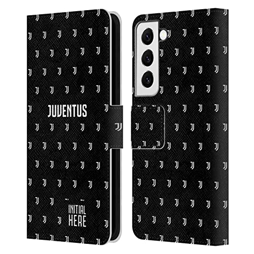 Carcasa de cuero Juventus Samsung S22 elegante con acabado texturizado