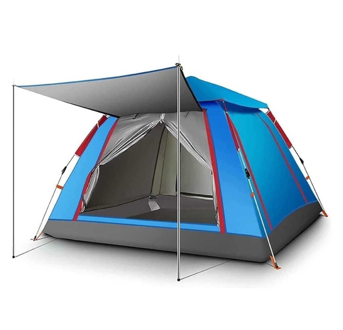 Tienda de Campaña, Tienda De Campaña con Protector Solar De Vinilo, Protección Integral contra La Lluvia, Tiendas De Campaña Turísticas, Tienda Explorer Al Aire Libre Tienda de Campaña Compacta (Colo