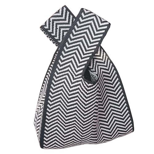Image of Knot Bag, Mini Knit Tote Bag, Extra Thickened Japanese Knot Bag, Wristlet Handbag - 1 /2 /6 Pack