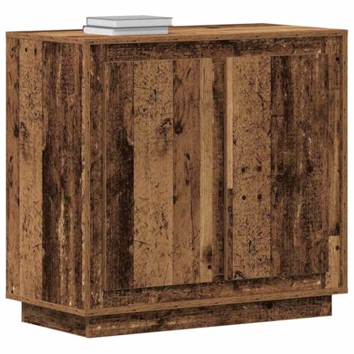 vidaXL Aparador Rústico Acabado de Madera Vieja | Gabinete de Almacenamiento Libre 69.5 X 34 90 cm Ideal para Comedor y Sala de Estar Construcción Sólida Recuperada y Duradera Mesa de Buffet con Puer