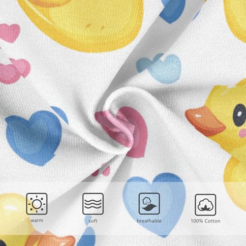 Wusikd Yellow Ducks Boys' Underwear Cotton Pink Boys Briefs Soft Toddler Underwear 2T3