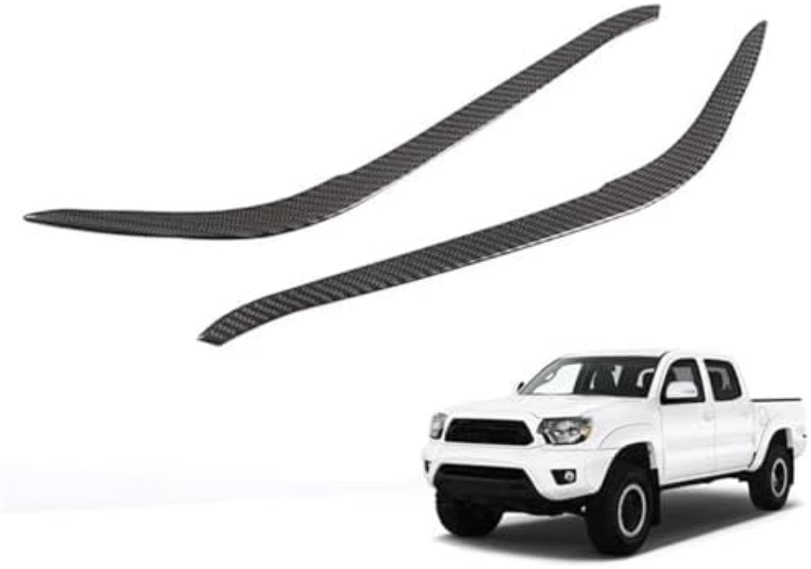 Reflektor brwi, dla TOYOTA, dla Tacoma 2015-2020 reflektory samochodowe brwi powieki pokrywa główka rzęs naklejki na lampę Lampa samochodowa do brwi Lampa samochodowa do brwi