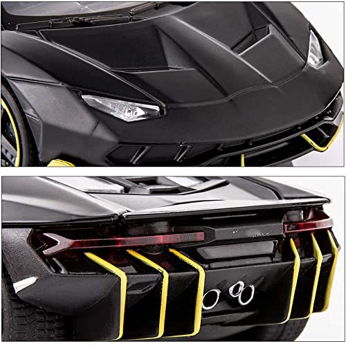 Image of 1:32 Diecast Metal Car Model LP770 Toy Cars for Kids Pull Back Openable Doors with Light Sound