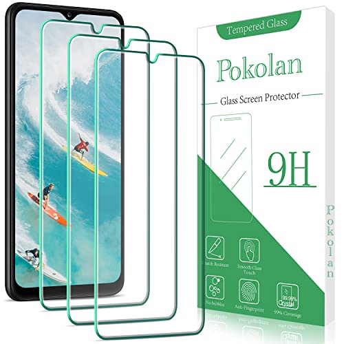 Pokolan 3 Pack Screen Protector for Samsung Galaxy A12 Tempered Glass 9H Hardness Case Friendly Bubble Free Anti Scratch Ultra Resistant